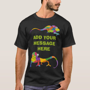 Anpassningsbar Message Chameleons-grafik T Shirt
