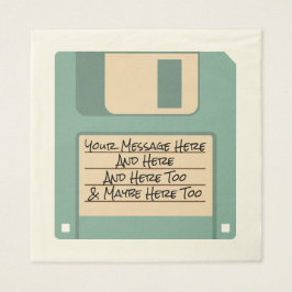 Anpassningsbar Message Computer Disk Napkins Pappersservett