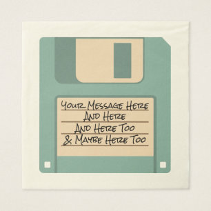 Anpassningsbar Message Computer Disk Napkins Pappersservett