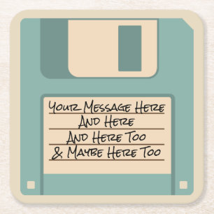 Anpassningsbar Message Computer Disk Underlägg Papper Kvadrat