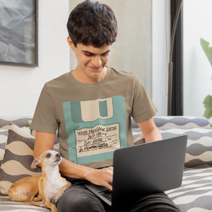 Anpassningsbar Message Computer-diskett T-Shirt
