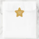 Anpassningsbar Message Guld Färg Stjärnformat Klistermärke (Bag)