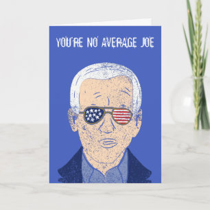Anpassningsbar Message Joe Biden Funny Birthday Kort
