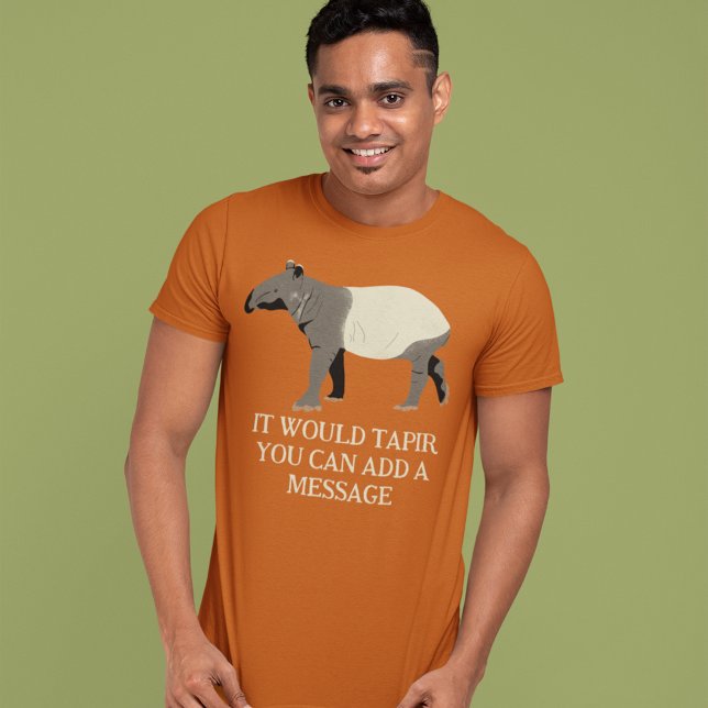 Anpassningsbar Message Malayan eller Asian Tapir G T Shirt (Skapare uppladdad)