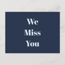 Anpassningsbar Message Navy Blue och Blek Himmel B Vykort