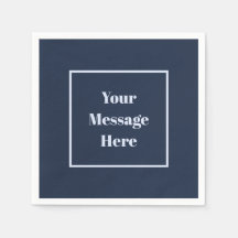 Anpassningsbar Message Navy och Light Blue Party