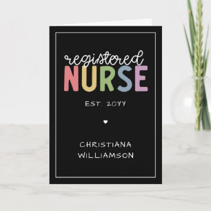 Anpassningsbar Message Registered Nurse RN Student Kort