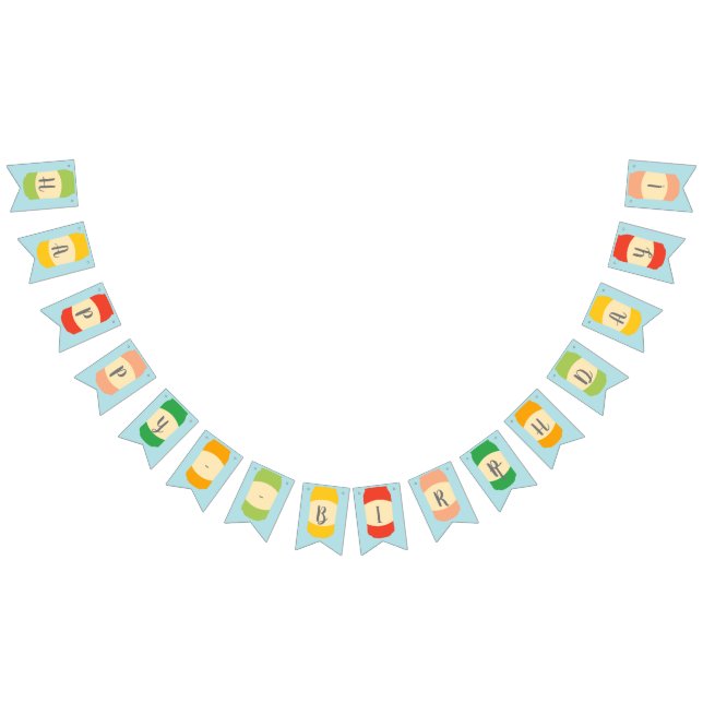 Anpassningsbar Message Seltzer Soda Cans Party Vimplar (Alla)