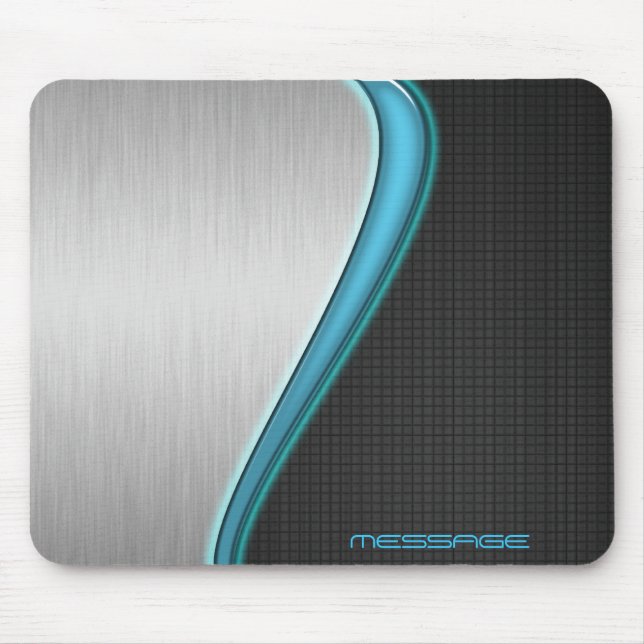 Anpassningsbar Metall design 1A-musslor Musmatta (Framsidan)