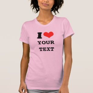 Anpassningsbar mig älskar/I hjärtaT-tröja, DIN Tee Shirt