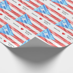 Anpassningsbar mig hjärtaflagga av Puerto Rico Presentpapper