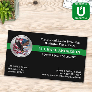 Anpassningsbar Militär Federal Police Gräns Patrol Magnetiska Visitkort