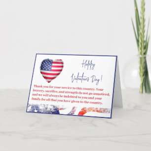 Anpassningsbar Militär Soldat Army Valentines day Helgkort