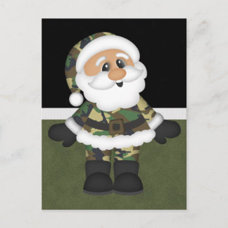 Anpassningsbar Militärsoldat jultomten Helg Vykort