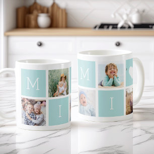 Anpassningsbar Mimi Mormor Farmor 5 Foto Collage Kaffemugg