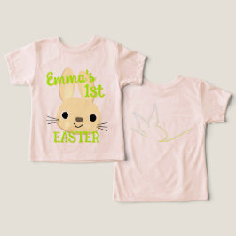 Anpassningsbar min första Påskhare Småbarn Baby-ko T Shirt