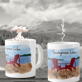 Anpassningsbar Min Lycklig Ställe Jumbo Mugg