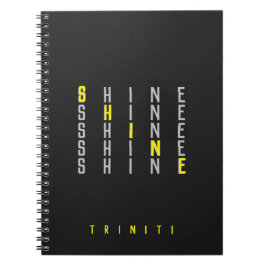 Anpassningsbar Min Namn Shine Repeat Mönster Brigh Anteckningsbok