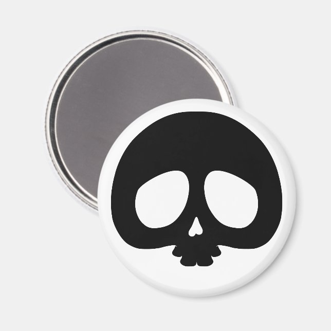 Anpassningsbar Mini Skalle Magnet (Front/Back)