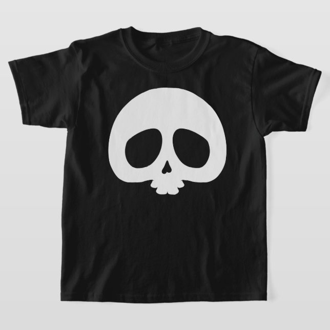 Anpassningsbar Mini Skalle T Shirt (Laydown)