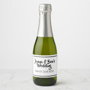 Anpassningsbar MIni Sparkling Vin etikett