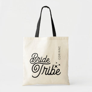 Anpassningsbar Minimal Bride Tribe Bachelorette To Tygkasse