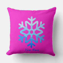 Anpassningsbar Minimal CoolAesthetic Snowflake Lig Kudde