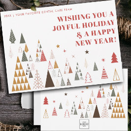 Anpassningsbar Minimalialist Company Logotyp - jul Julkort