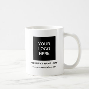 Anpassningsbar Minimalist Add Company Logotyp Mugg