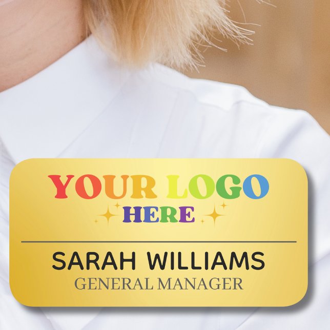Anpassningsbar Minimalist Magnetic Company Employe Namnbricka (Skapare uppladdad)