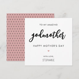 Anpassningsbar Minimalist Modern Godmor Mors dag Kort