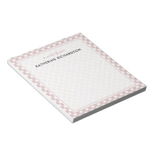 Anpassningsbar Minimalistisk beräknad Rosa Skugga Anteckningsblock
