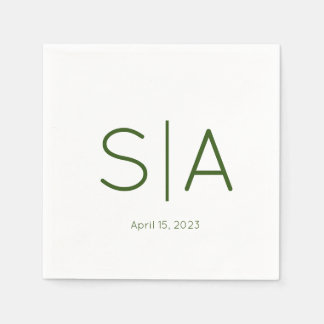 Anpassningsbar Minimalistisk koksvansknicka Pappersservett