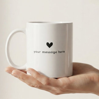 Anpassningsbar minimalistisk mamma pappa mormor mo kaffemugg