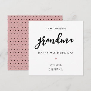 Anpassningsbar minimalistisk och modern Grandma Mo Kort