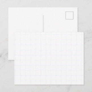 Anpassningsbar minimalistisk vit rutnätstextur helg vykort