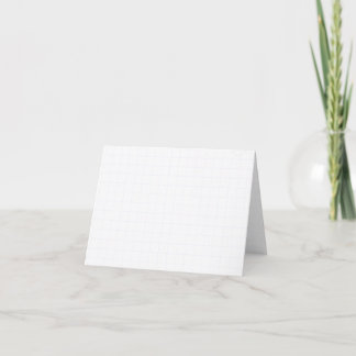 Anpassningsbar minimalistisk vit rutnätstextur tack kort