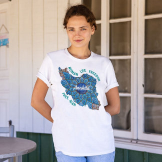 Anpassningsbar-minnesgåvor för iranska flickvänner t shirt