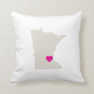 Anpassningsbar Minnesota-staten Kärlek Reversible Kudde
