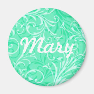Anpassningsbar Mint-Grönten för Ornamental Magnet