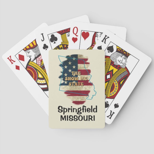 Anpassningsbar Missouri-statens betalkort Casinokort (Baksidan)