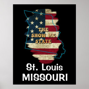 Anpassningsbar Missouri-tillstånd Poster