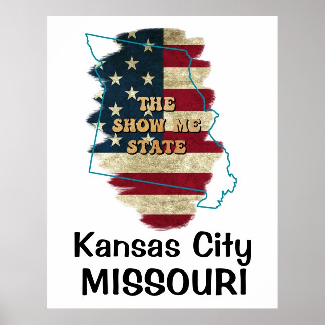 Anpassningsbar Missouri-tillstånd Poster (Framsidan)
