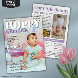 Anpassningsbar mitt första Påsk-kort, magasinering Julkort