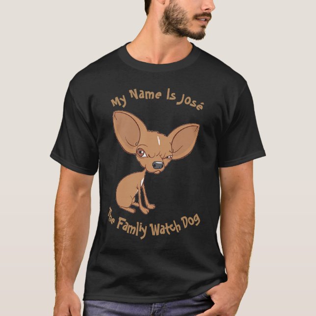 Anpassningsbar Mitt Namn är Chihuahua Shirt T-shirt (Framsida)