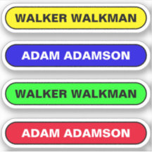 Anpassningsbar Mitt Namn bricka - Vattensäkra skol