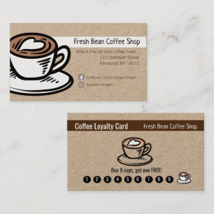 Anpassningsbar Mobile Coffee Lastbil Visitkort