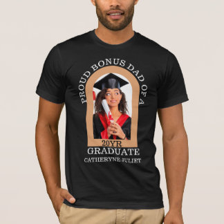 Anpassningsbar Modern Arch-fotobonus pappa student T Shirt