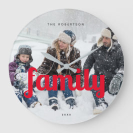 Anpassningsbar Modern Avslappnad Modern Family Ful Stor Klocka
