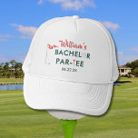 Anpassningsbar Modern Bachelor Par Golfer Namn Dat Keps<br><div class="desc">Anpassningsbar Modern Bachelor Party Golfer Namn Date kan kyla - och även anpassa sig. Detta är en underbar gåva till alla gentlemän golf älskare - roligt/attraktiv/unik. Om du har några designfrågor eller en speciell begäran,  skicka ett meddelande eller ett e-postmeddelande till: charmdesignstudio@rcn.com</div>
